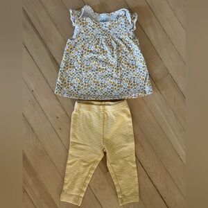 Carter’s - Infant Floral Top and Striped Pants Set